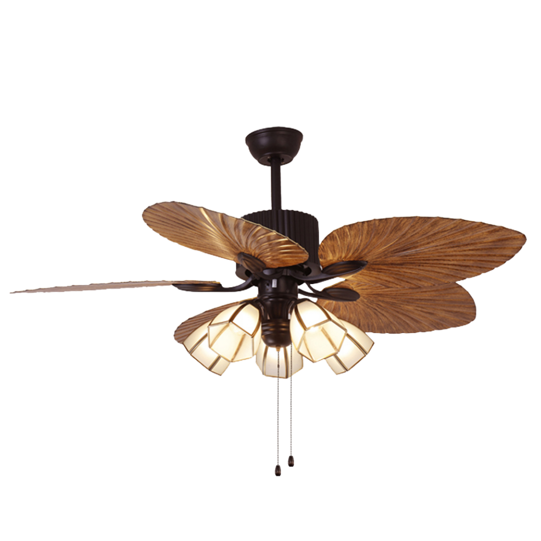 Fancium DKF-506 Aydınlatmalı Kahverengi Tavan Vantilatörü