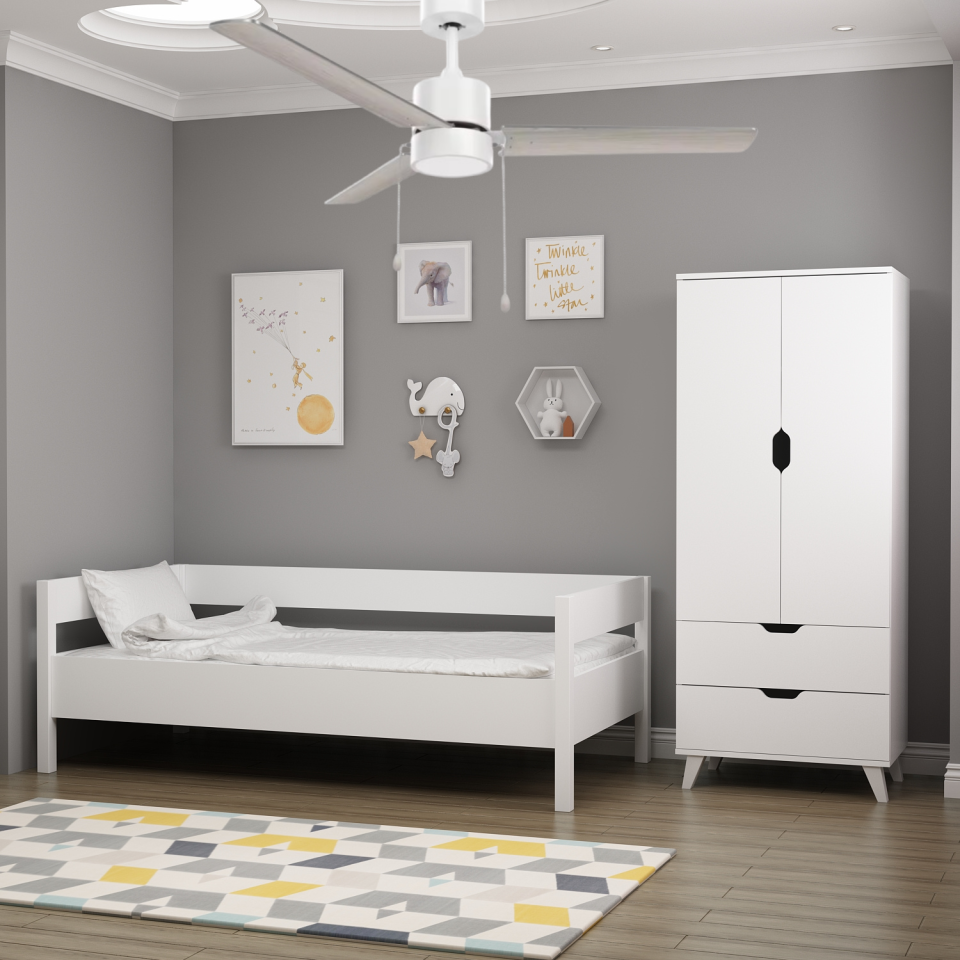 Fancium DKF-307 Aydınlatmalı Beyaz Tavan Vantilatörü