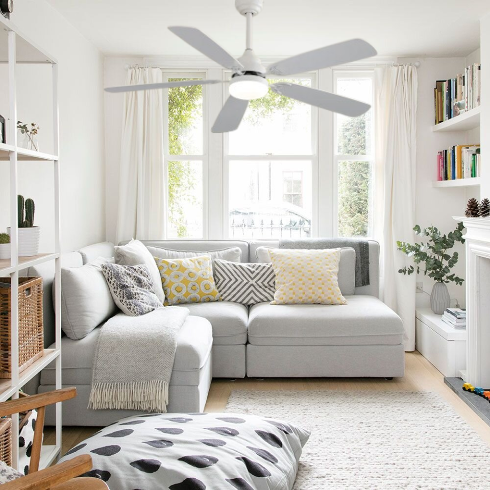 Fancium DKF-510 Beyaz LED Aydınlatmalı Uzaktan Kumandalı Tavan Vantilatörü