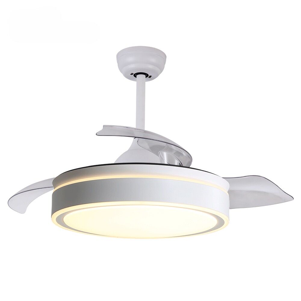 Fancium DKF-402 Beyaz LED Aydınlatmalı Uzaktan Kumandalı Tavan Vantilatörü