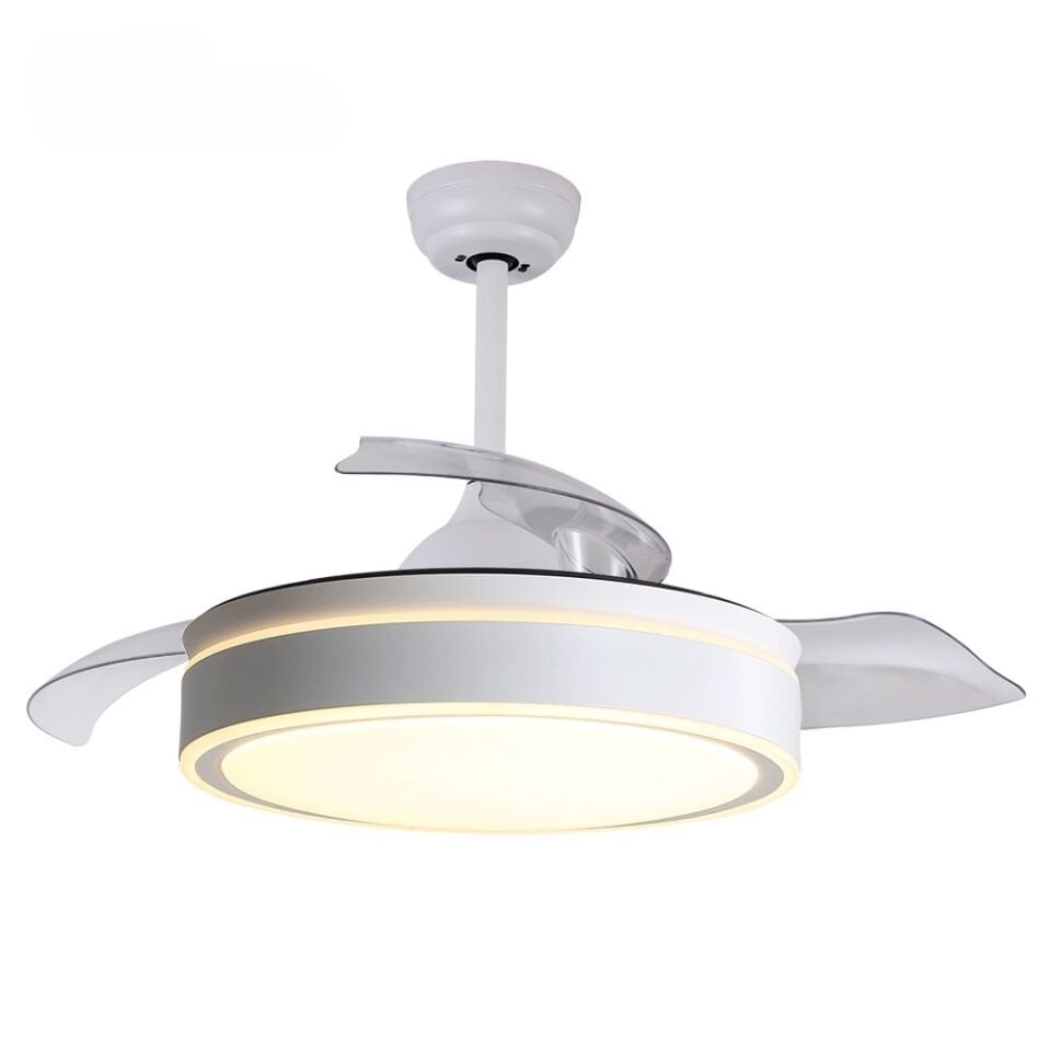 Fancium DKF-402 Beyaz LED Aydınlatmalı Uzaktan Kumandalı Tavan Vantilatörü